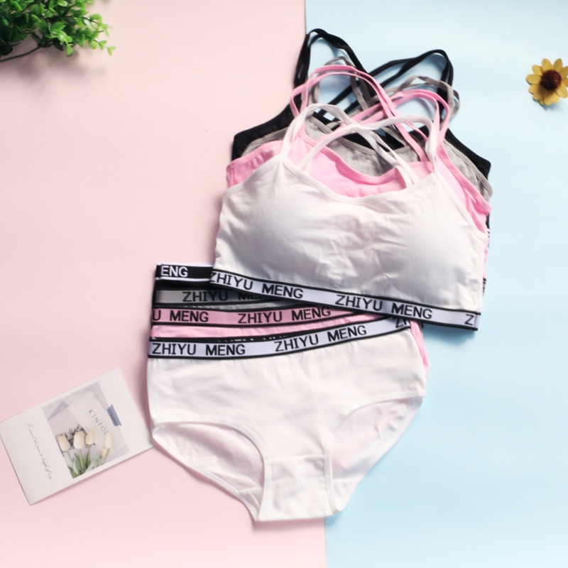Summer Clothing Teen Girls - Teens Girls Cotton Training Bra Summer
