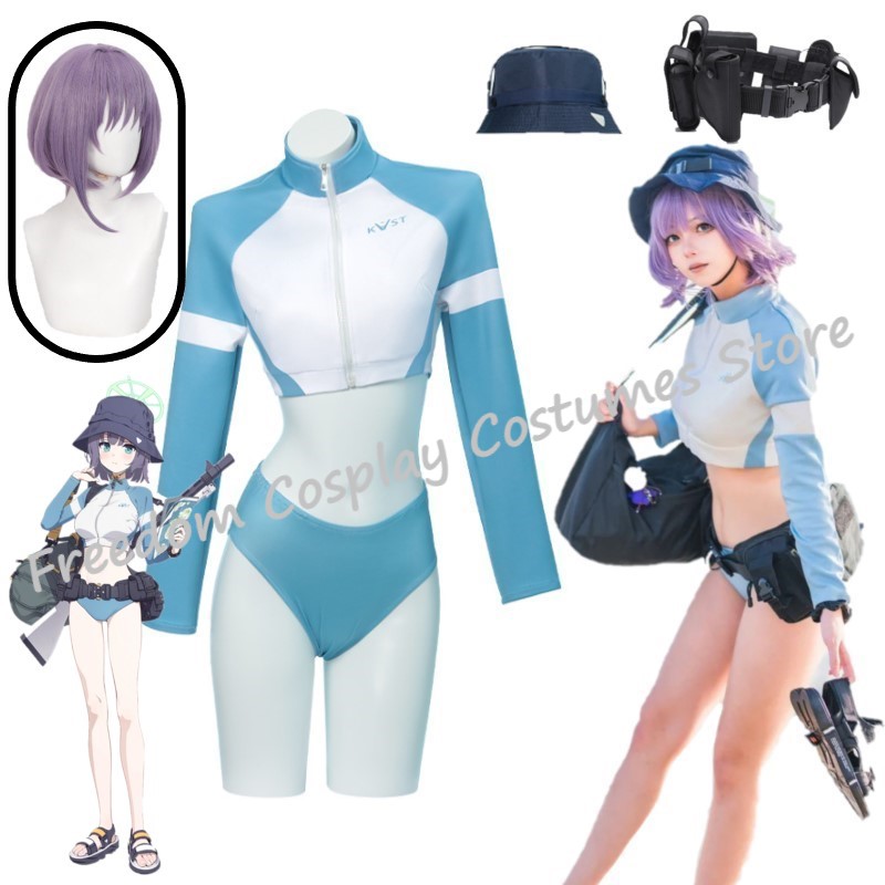 Summer Alt Clothing - Sorai Saki Cosplay Anime Game Blue