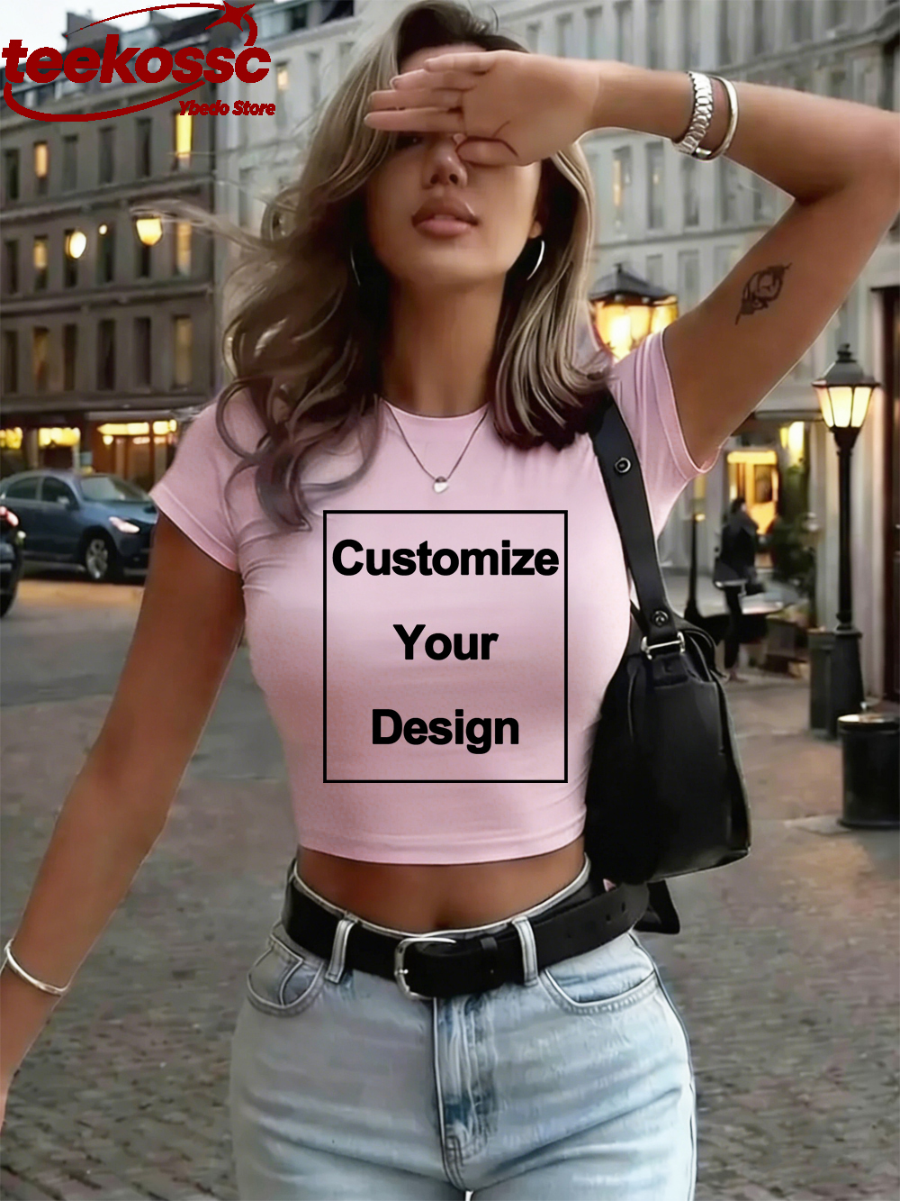 Summer Clothing Women Sale - Custom Womens Cotton Crop Tops DIY