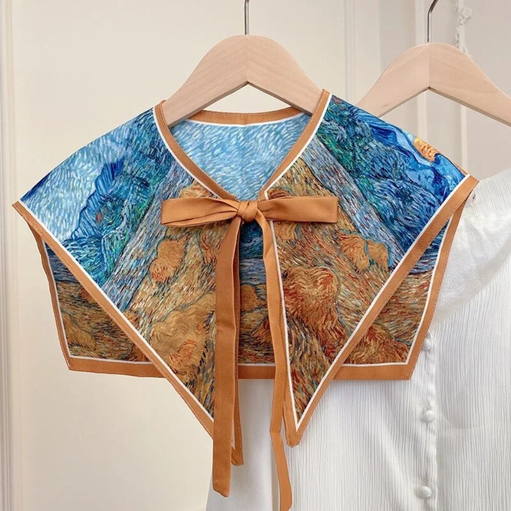 Off Shoulder Blouse - New Detachable Shirt Fake Collar Floral
