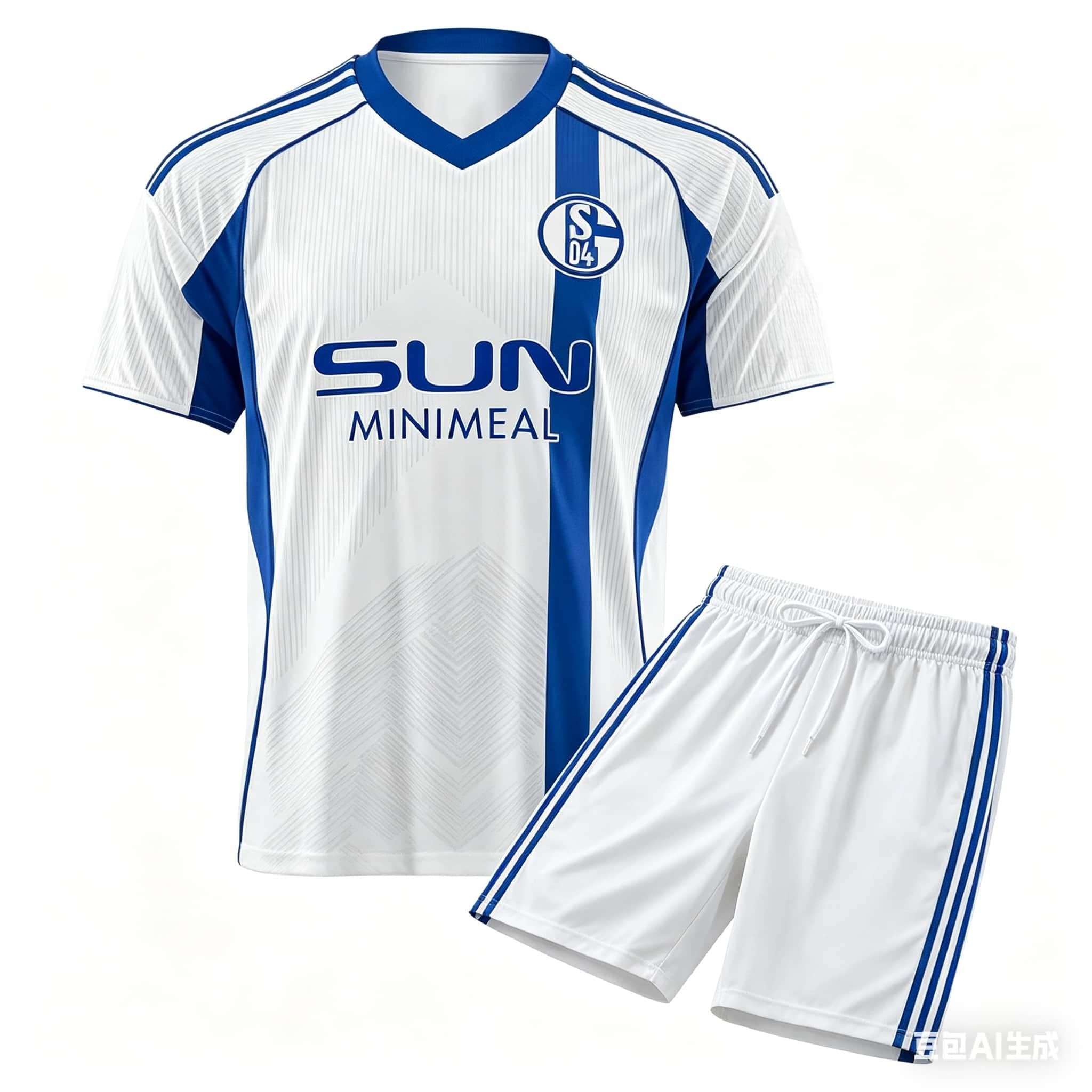 Summer Clothing For Young Men - 2026 New FC Schalke 04 Home