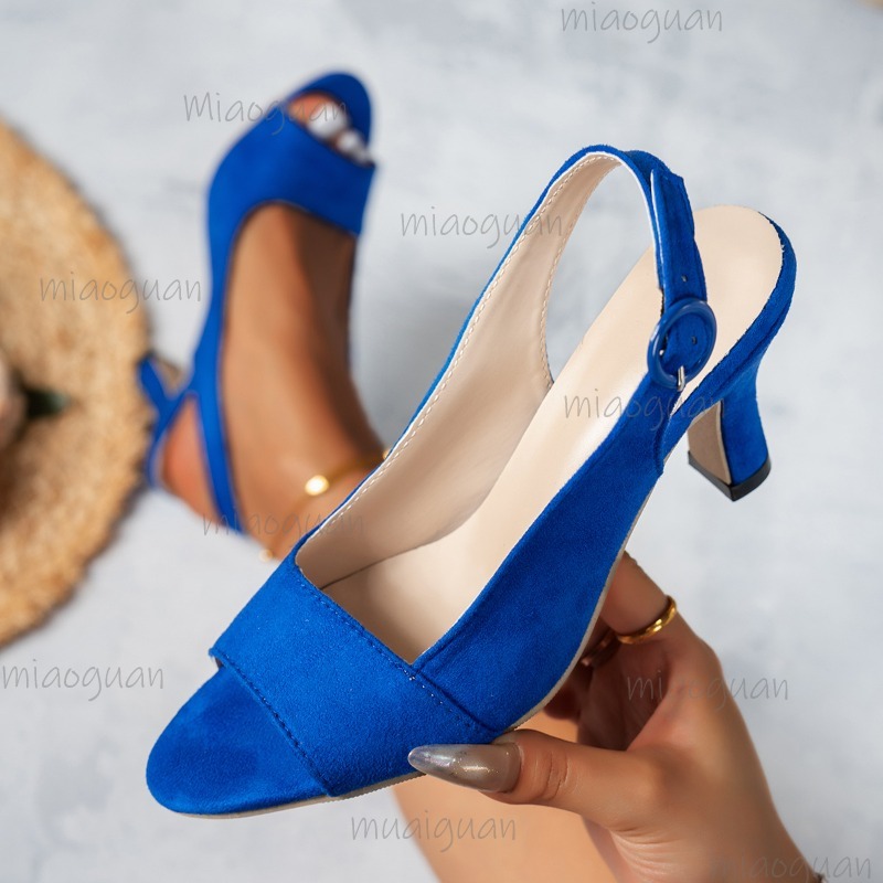 Summer Clothing Fabric - Size 35-43 Women's High Heel Sandals