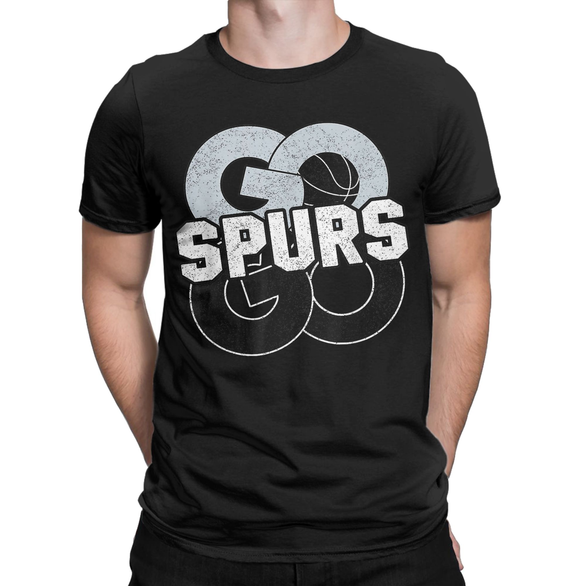 Summer Clothing Ideas Men - Retro Go Spurs Go T-Shirt Men