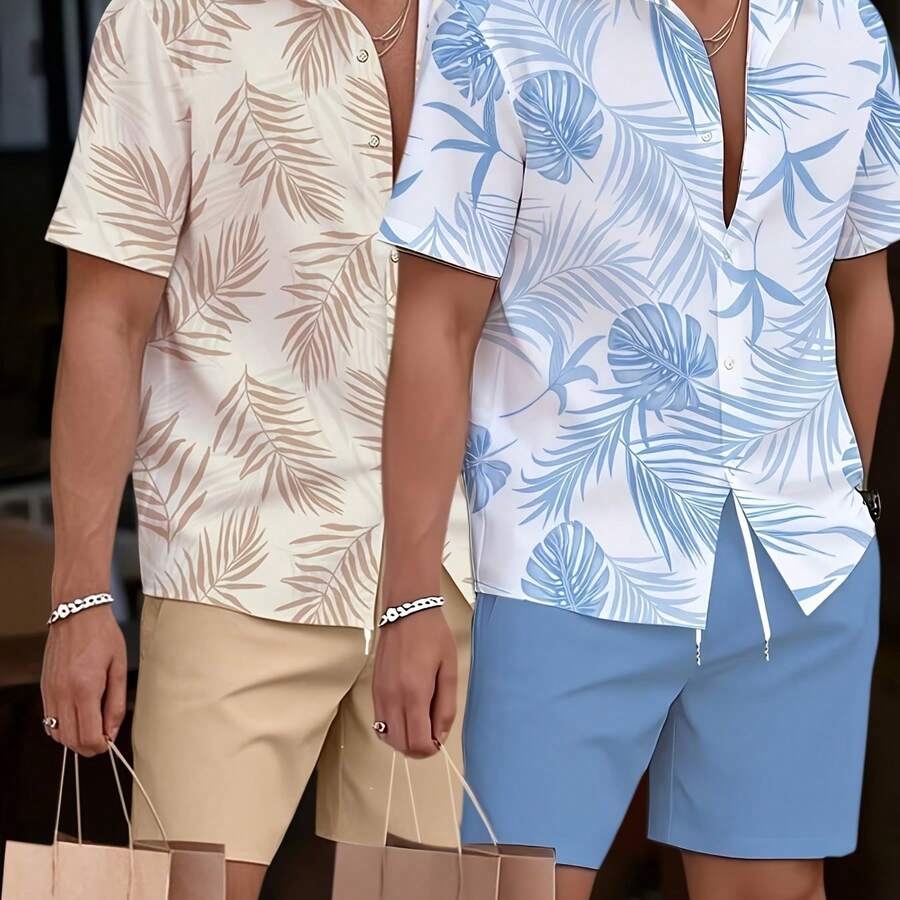 Beach Shirt Hawaiian - Mens Casual Hawaiian Shirt And Beach