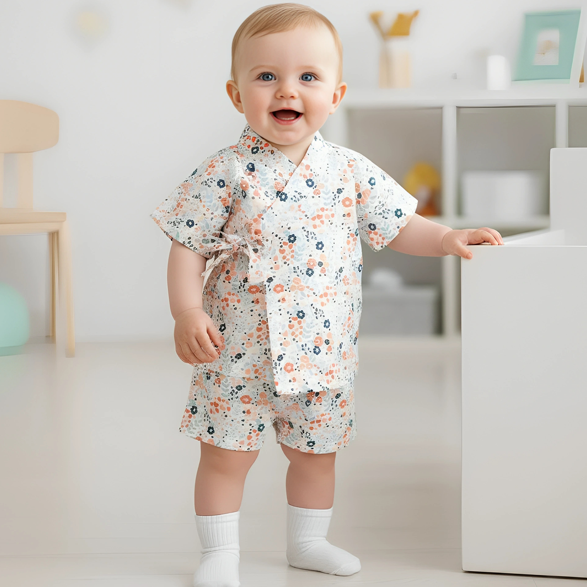 Summer Loving Kids Clothing - Lovely Summer Floral 2Pcs Little Kids