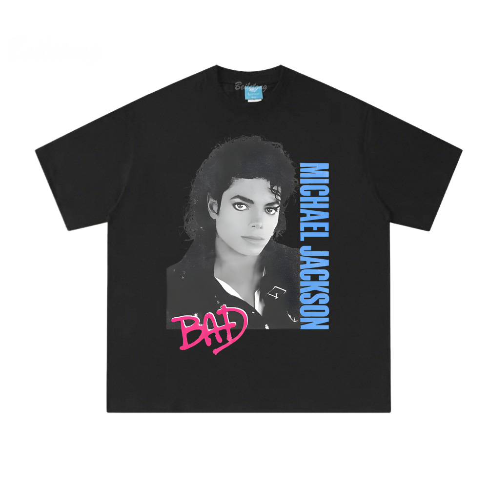 Summer Clothing Websites - 2026Michael Jackson Bad White Tee Same