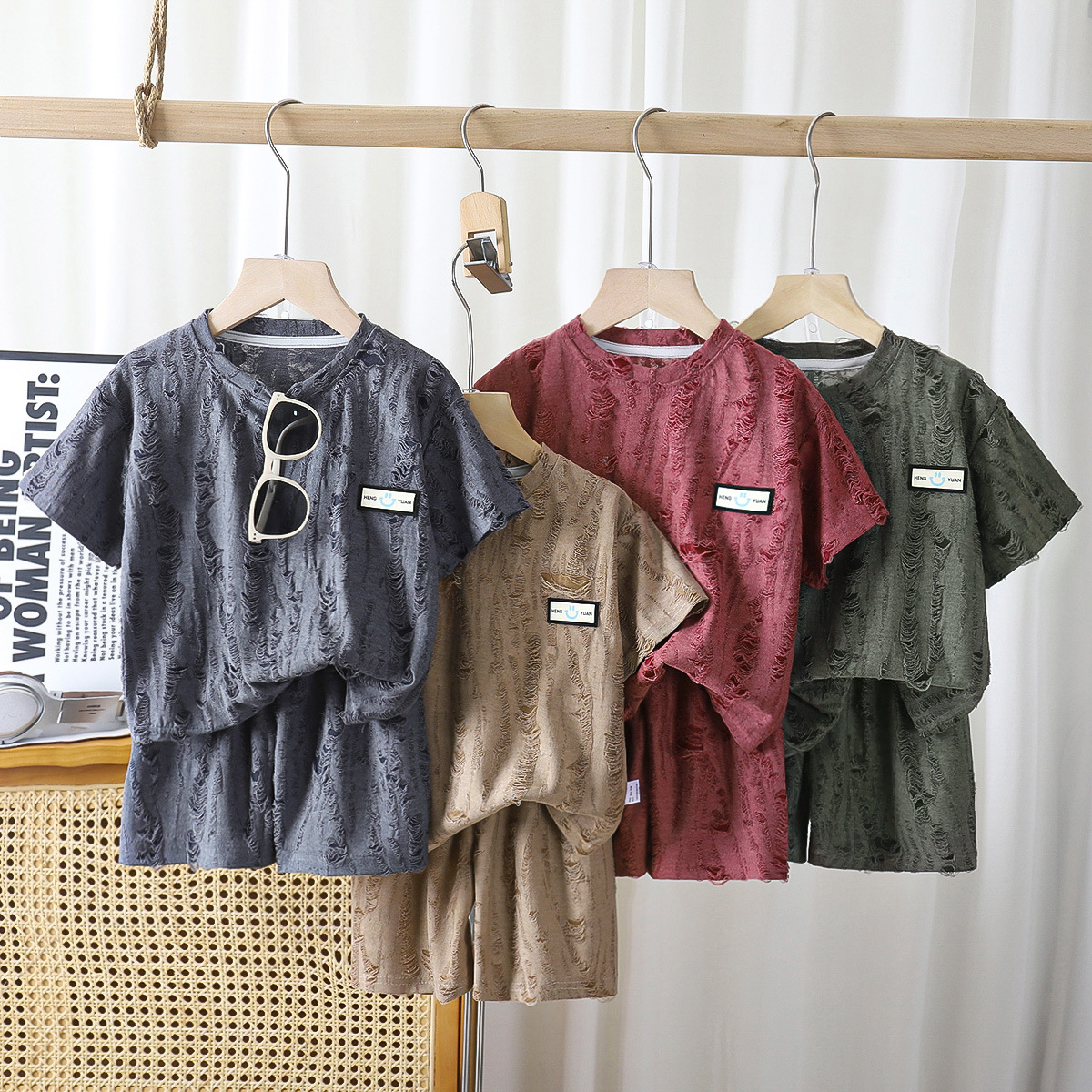 Summer Clothing Europe - 2PCS/Set New Summer Kids Short Sleeve
