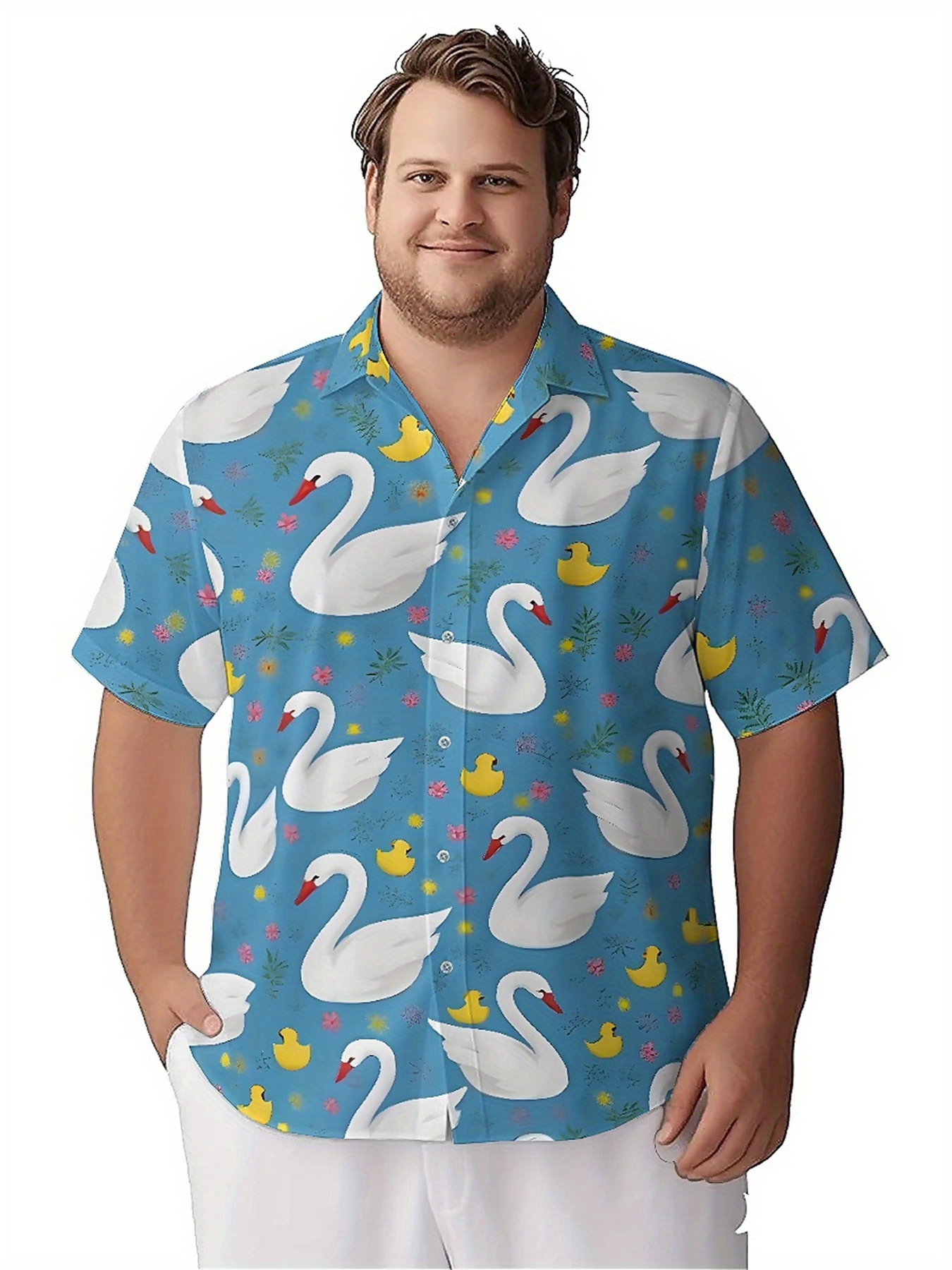 Men's Plus Size Hawaiian Shirt - Beach Shirt Hawaiian incelemesi ve fiyatı