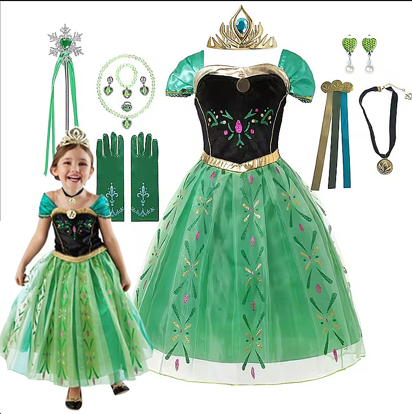Anna Costume For Kids Girl Fan - Summer Dresses Yours Clothing incelemesi ve fiyatı
