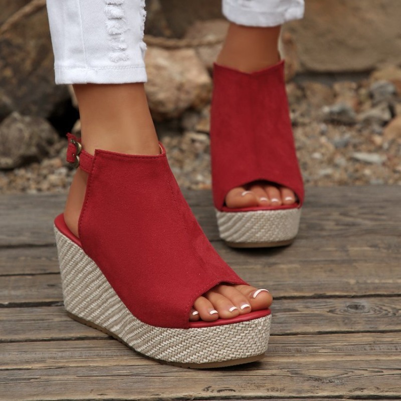 Women Sandals Summer Wedge Pla - Espadrille Sandal Women incelemesi ve fiyatı