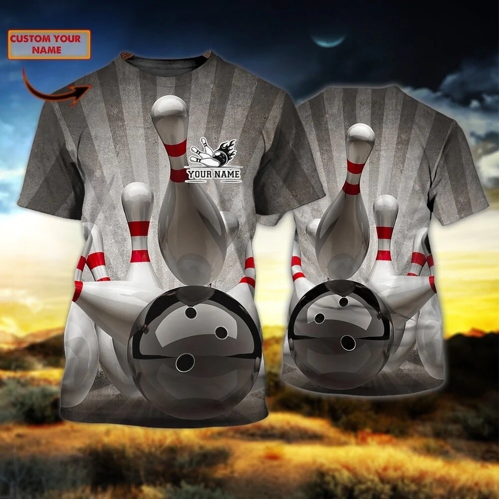 Bowling Personalized Men's T-S - Summer Clothing Name incelemesi ve fiyatı