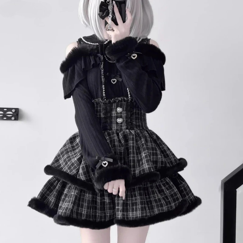 Y2k Japan Style Gothic Y2k Lol - Off Shoulder Blouse incelemesi ve fiyatı