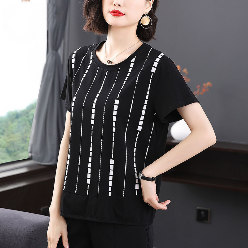 Leisure Elegant Fashion Round  - Summer Clothing For 70 Year Old Woman incelemesi ve fiyatı