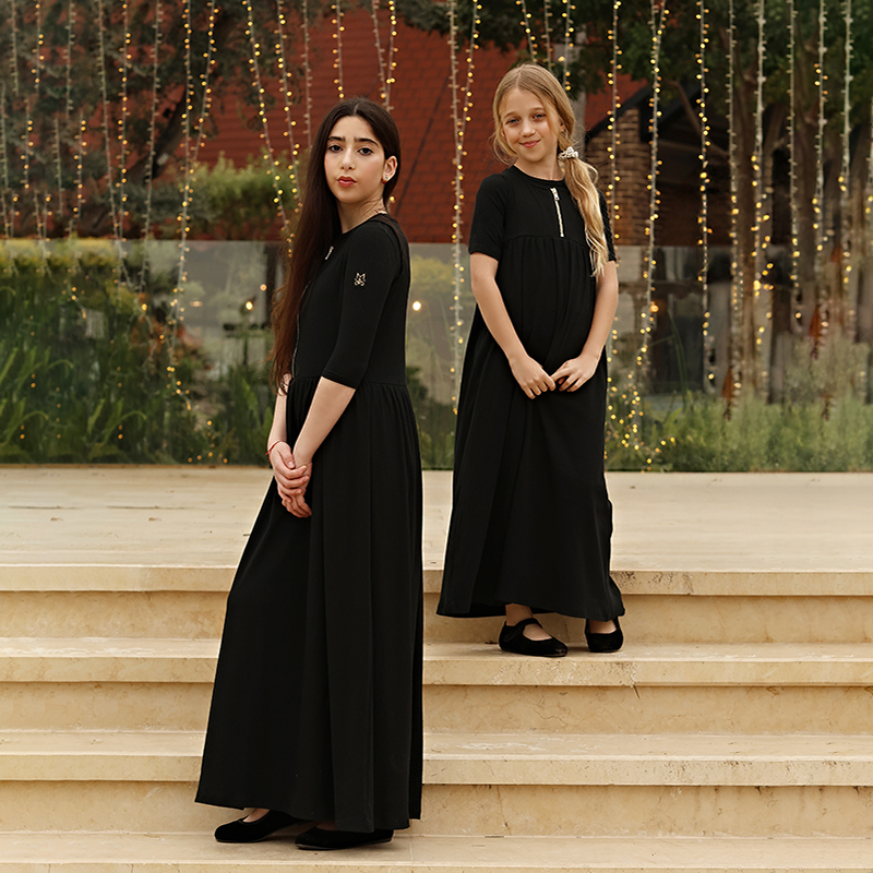 Summer black ribbed family mat - Summer Dresses Yours Clothing incelemesi ve fiyatı