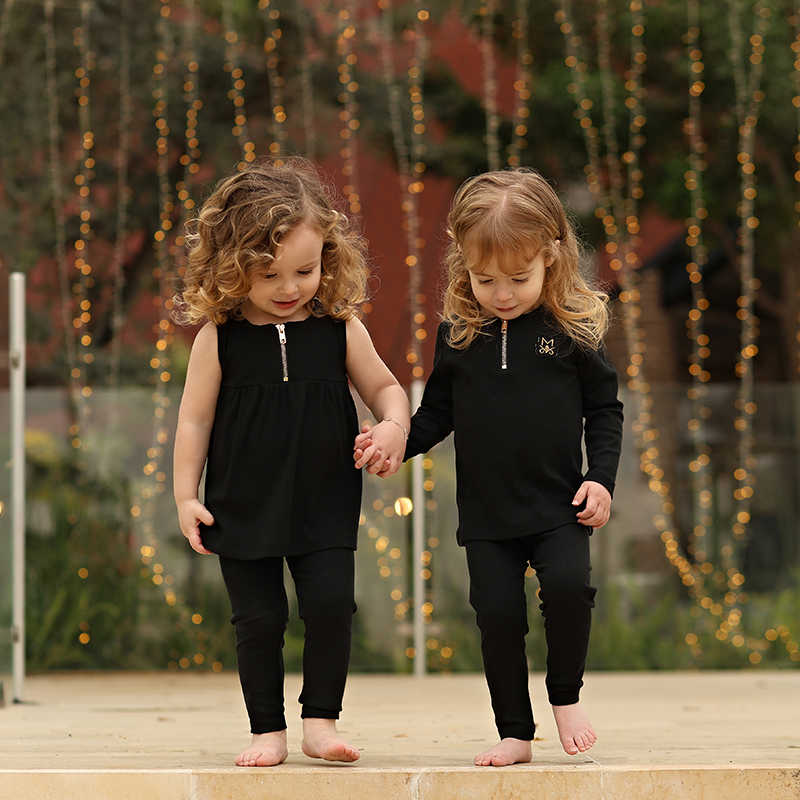 Summer black ribbed family mat - Summer Dresses Yours Clothing incelemesi ve fiyatı