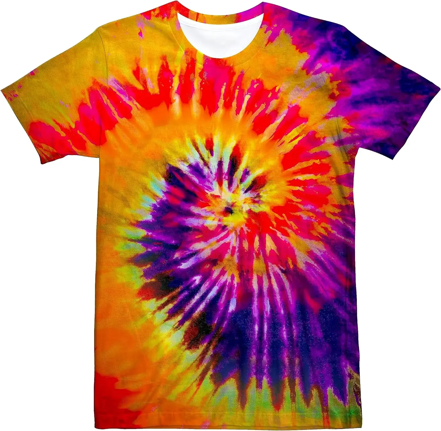 Unisex Retro Tie Dye t shirt f - Summer Clothing For 70 Year Old Woman incelemesi ve fiyatı