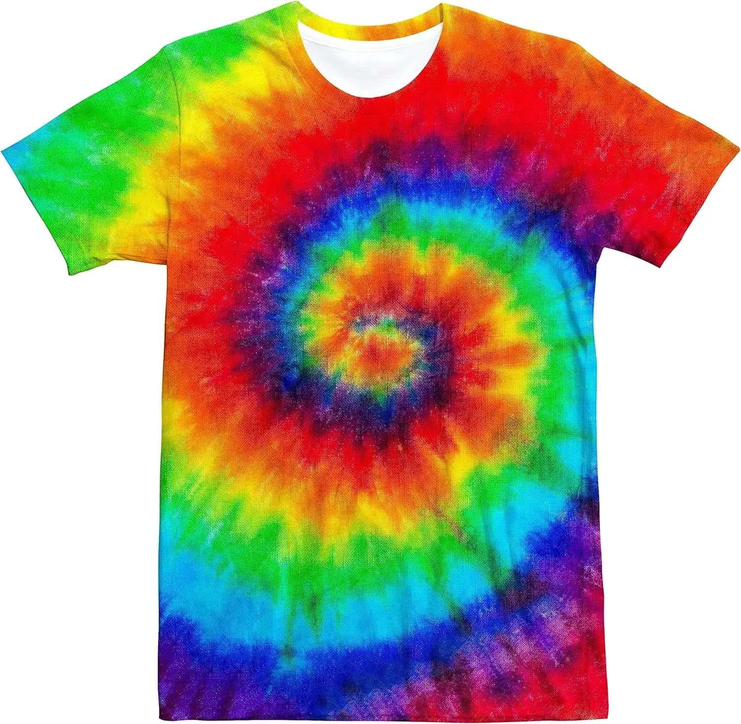 Unisex Retro Tie Dye t shirt f - Summer Clothing For 70 Year Old Woman incelemesi ve fiyatı
