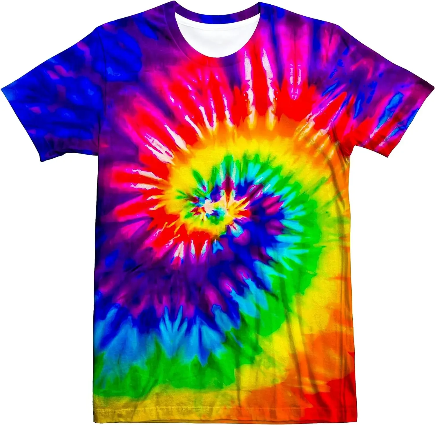 Unisex Retro Tie Dye t shirt f - Summer Clothing For 70 Year Old Woman incelemesi ve fiyatı