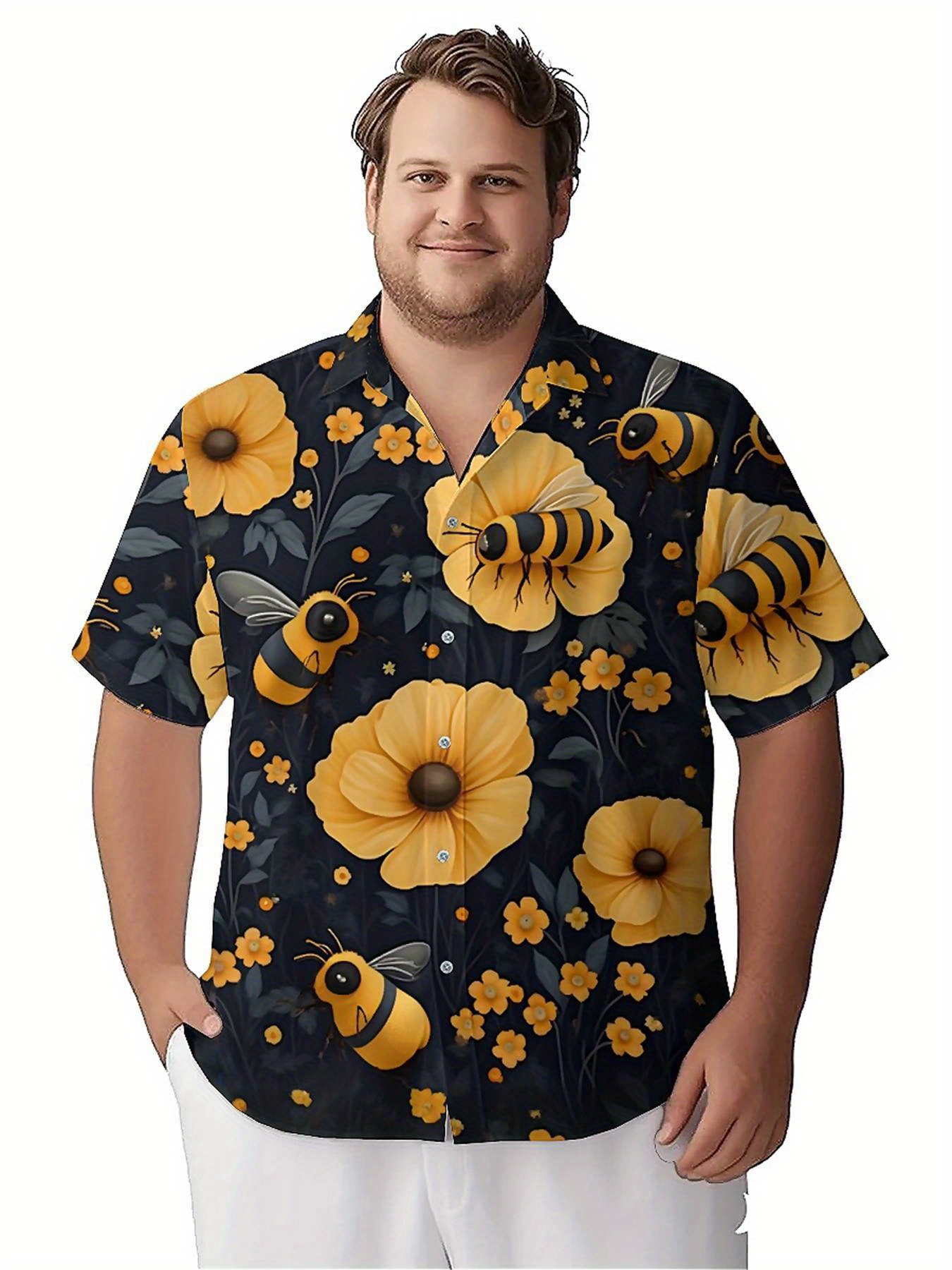 Men's Plus Size Hawaiian Shirt - Beach Shirt Hawaiian incelemesi ve fiyatı