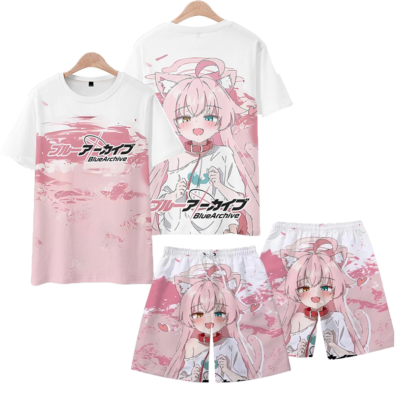Men's Suits Anime Blue Archive - Summer Clothing For Young Men incelemesi ve fiyatı
