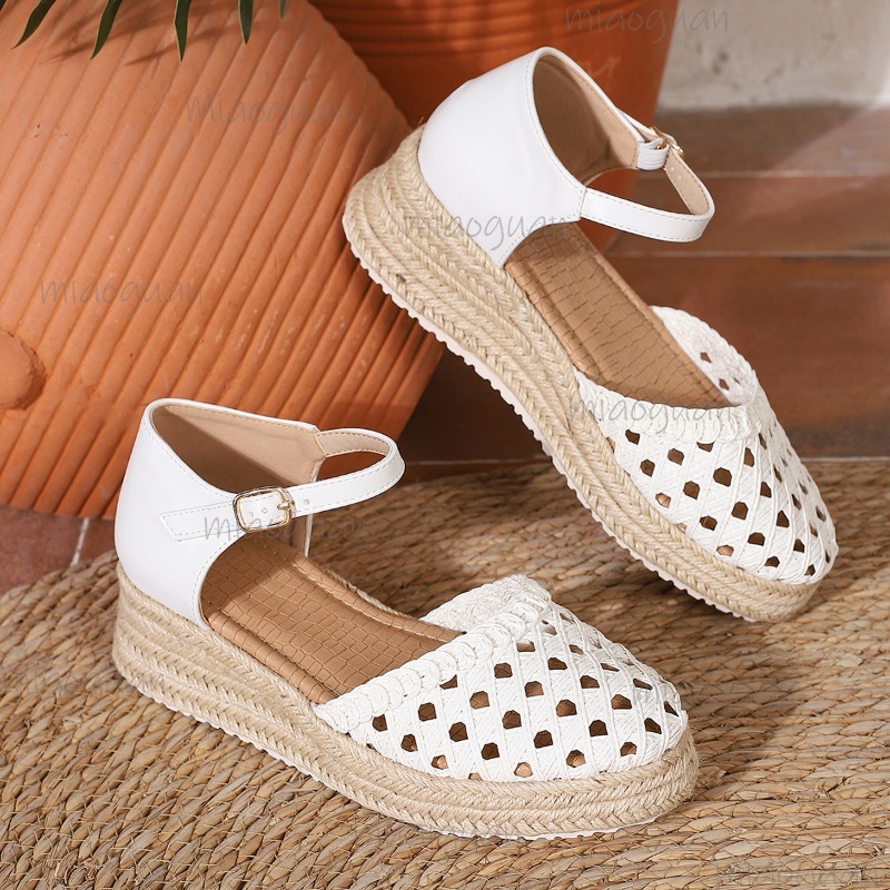 Boho Women's Hollow Out Woven  - Espadrille Sandal Women incelemesi ve fiyatı