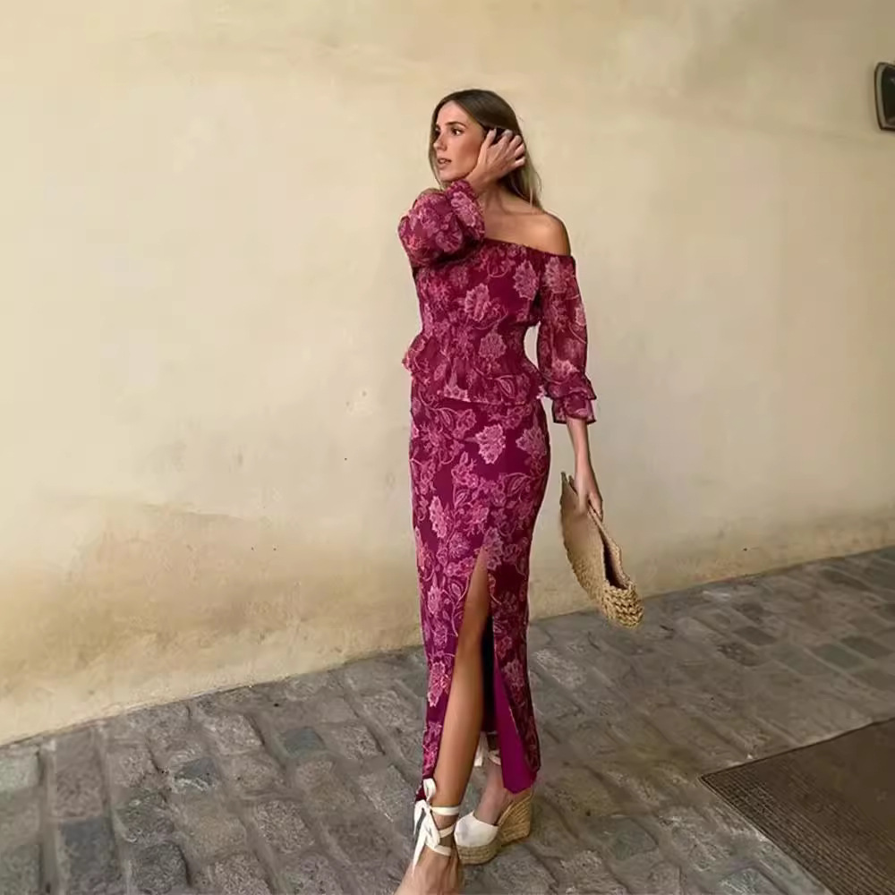 Women's Fashion Printed Off-Sh - Off Shoulder Blouse incelemesi ve fiyatı