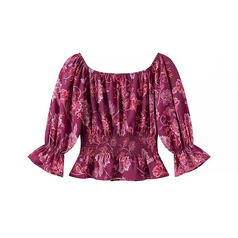 Women's Fashion Printed Off-Sh - Off Shoulder Blouse incelemesi ve fiyatı