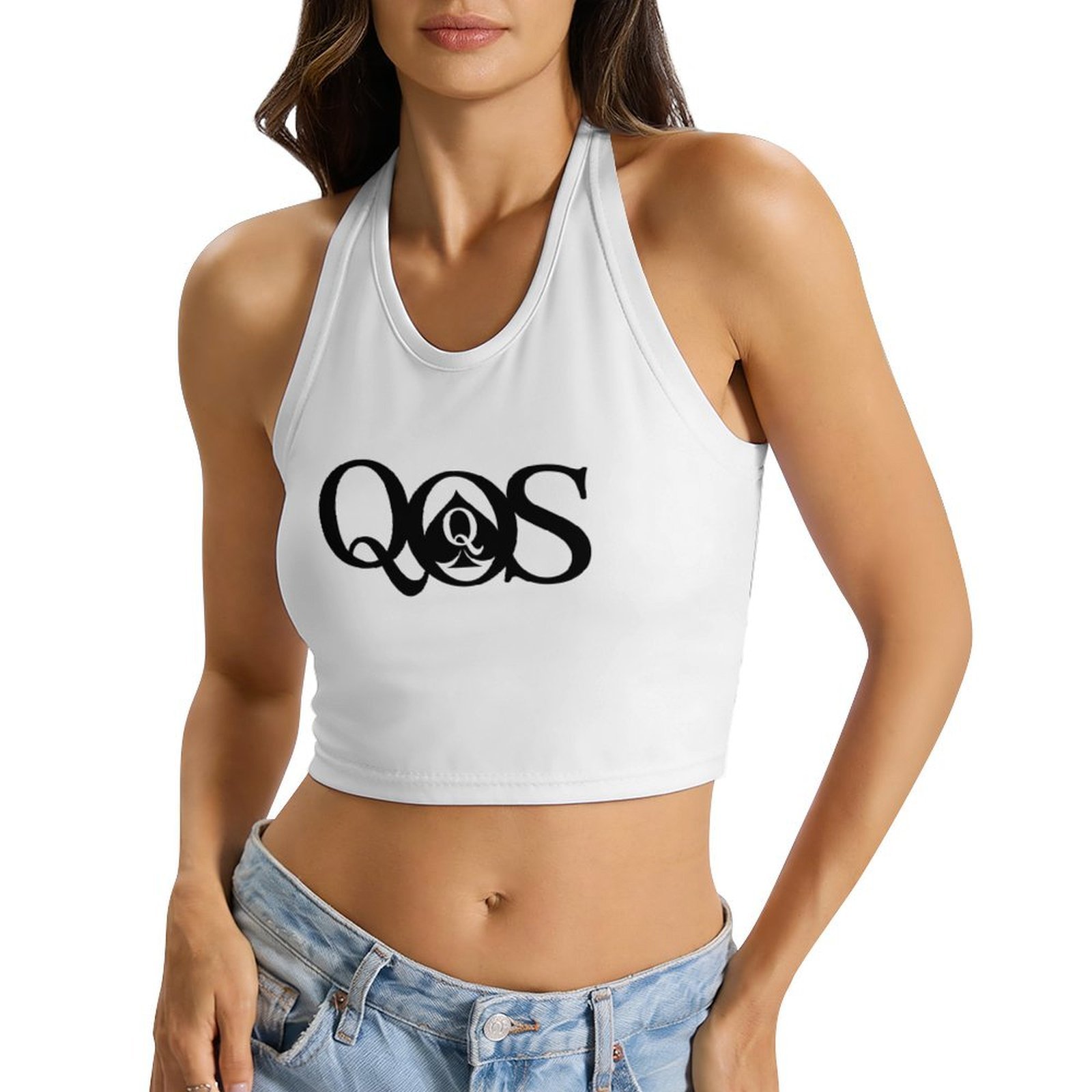 Women's QOS Print Tie Halter T - Halter Neck Top incelemesi ve fiyatı