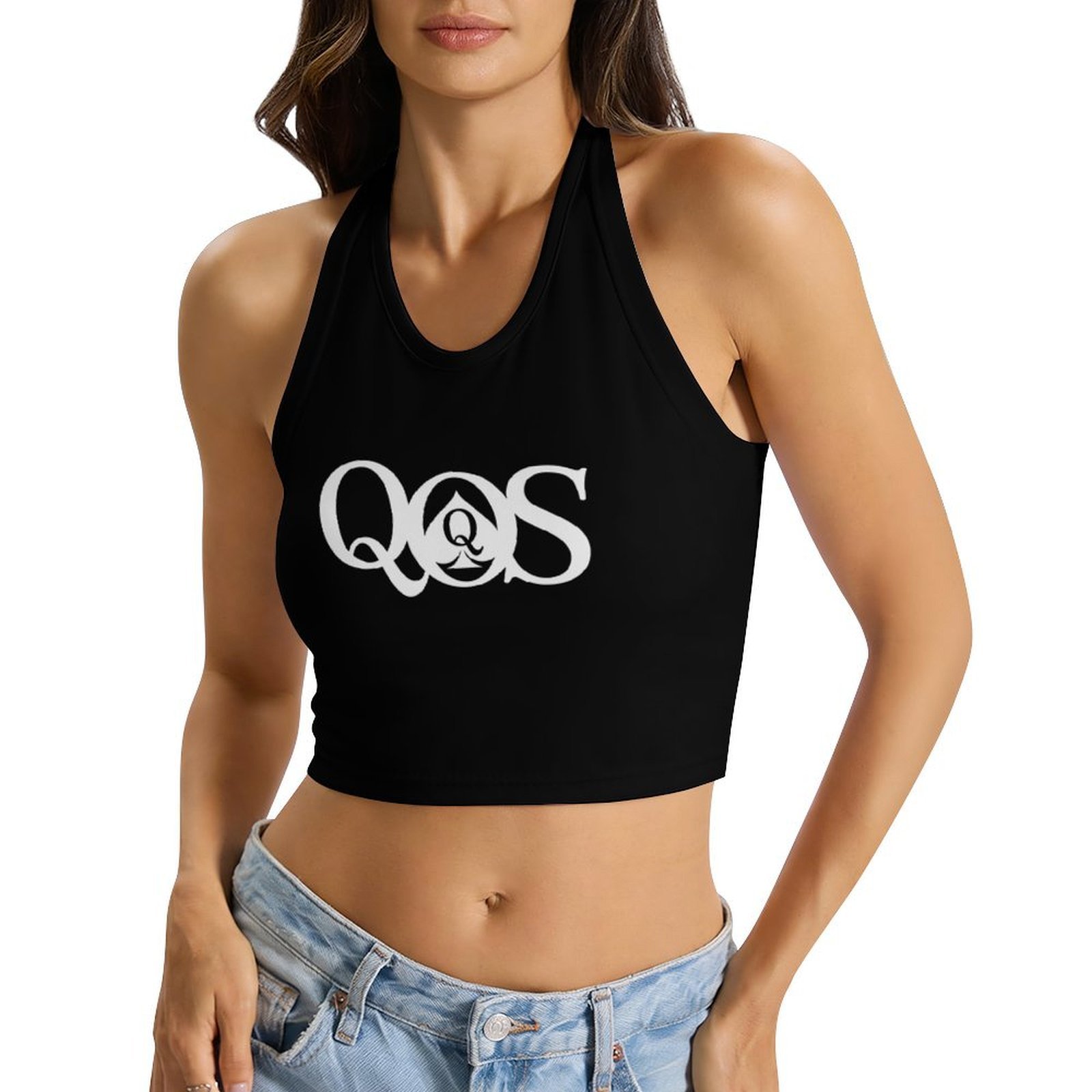 Women's QOS Print Tie Halter T - Halter Neck Top incelemesi ve fiyatı