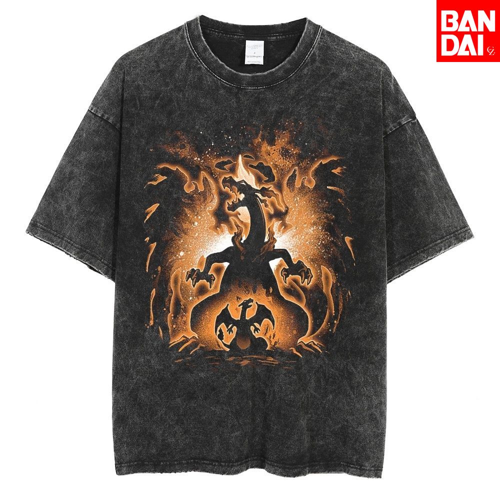 Pokemon Charizard T Shirt Men  - Japanese Summer Clothing Men incelemesi ve fiyatı