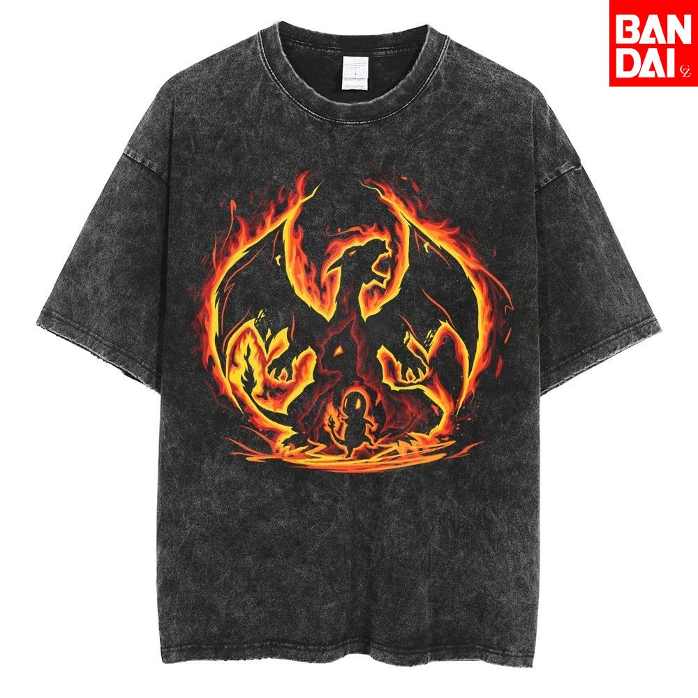 Pokemon Charizard T Shirt Men  - Japanese Summer Clothing Men incelemesi ve fiyatı