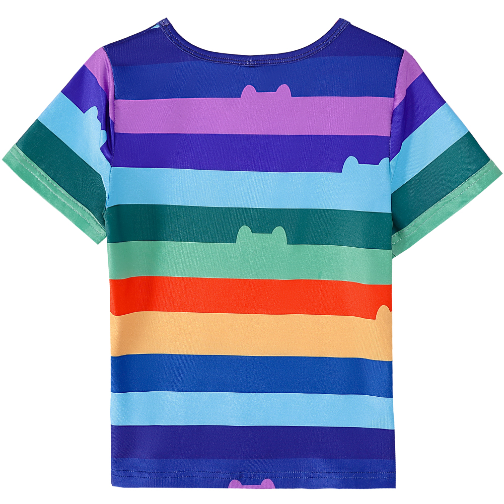 Girls Rainbow Striped T-Shirt  - Summer Dresses Yours Clothing incelemesi ve fiyatı