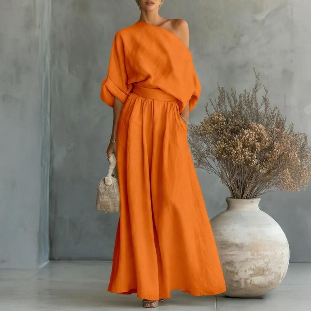 Women Blouse Pants Set Elegant - Off Shoulder Blouse incelemesi ve fiyatı
