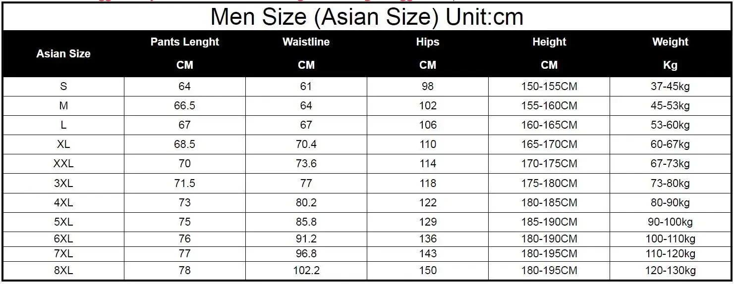 Plus Size 7XL 8XL Gym Joggers  - Summer Clothing Websites incelemesi ve fiyatı
