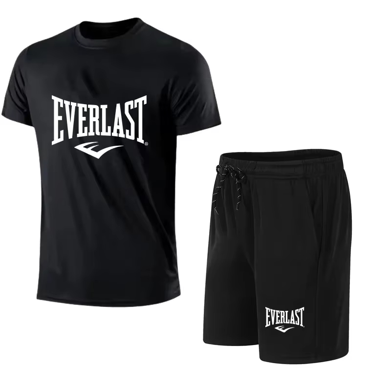 EVERLAST Men's T-shirt + Short - Summer Clothing For Young Men incelemesi ve fiyatı