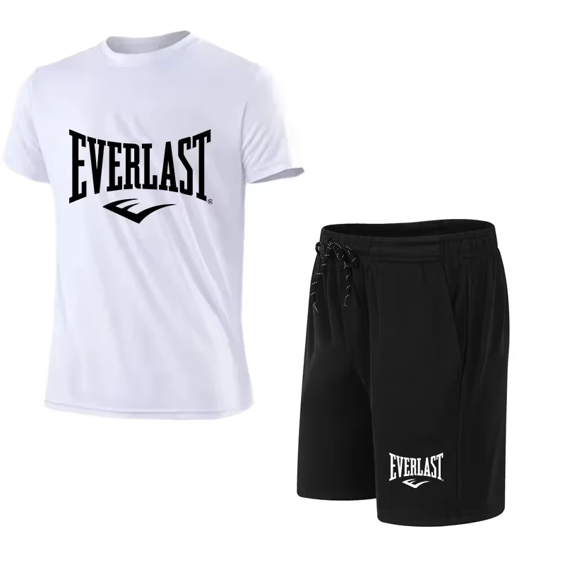 EVERLAST Men's T-shirt + Short - Summer Clothing For Young Men incelemesi ve fiyatı