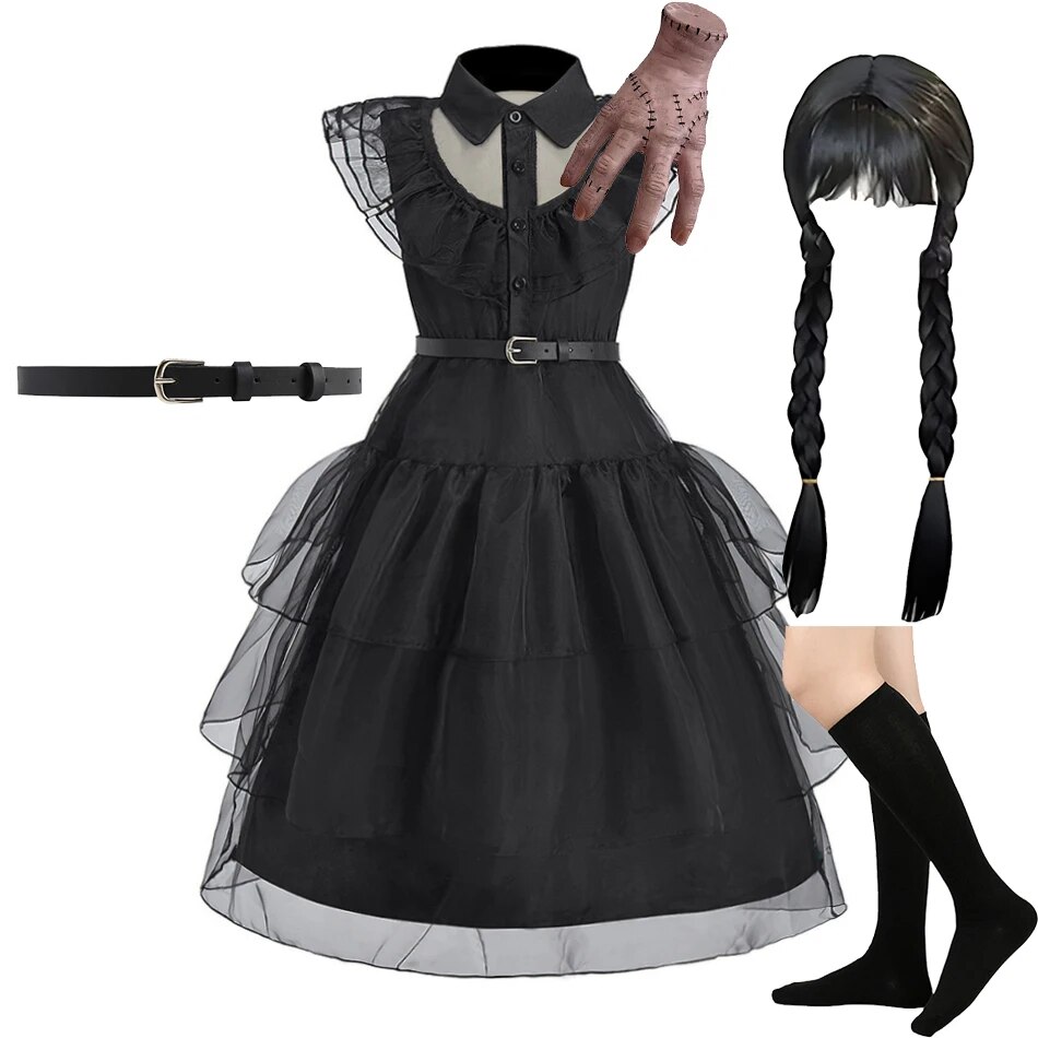 Girl Costume Kids Cosplay Blac - Summer Dresses Yours Clothing incelemesi ve fiyatı