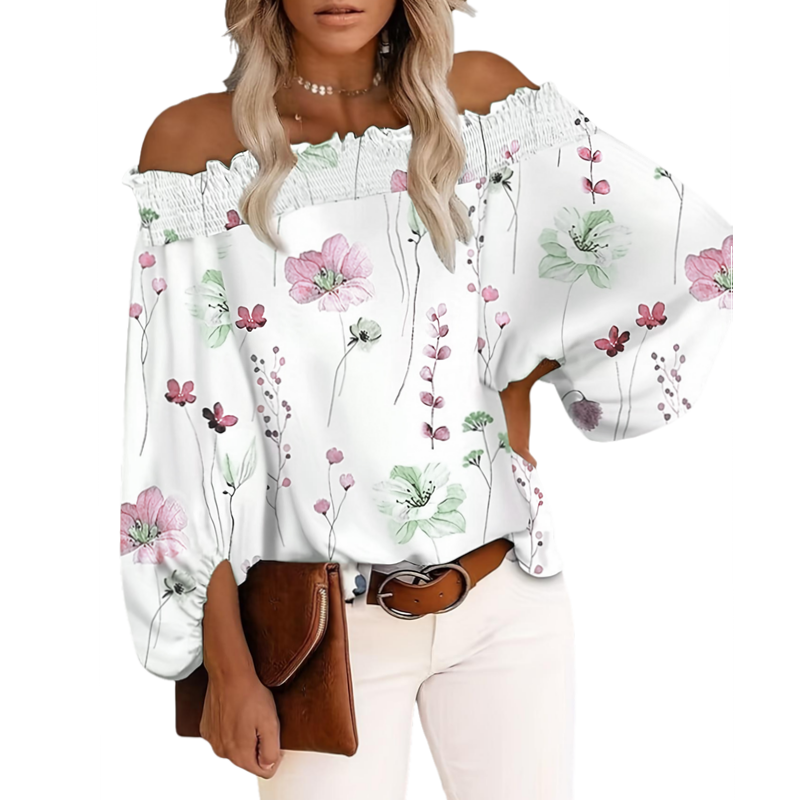 Plus Size New Women's Casual F - Off Shoulder Blouse incelemesi ve fiyatı