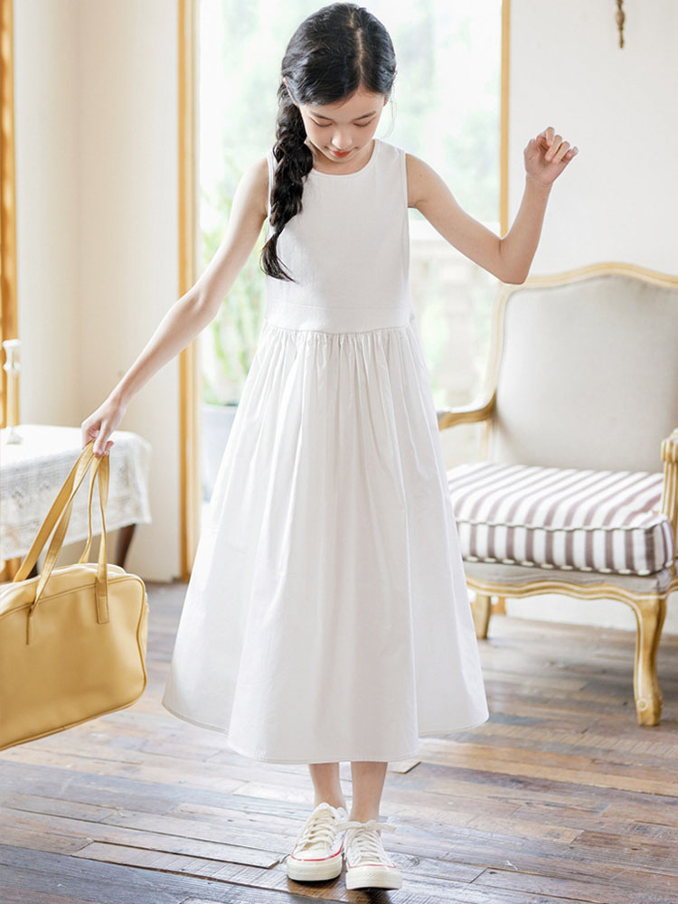Maxi Long Dress For Little Gir - Summer Clothing Teen Girls incelemesi ve fiyatı