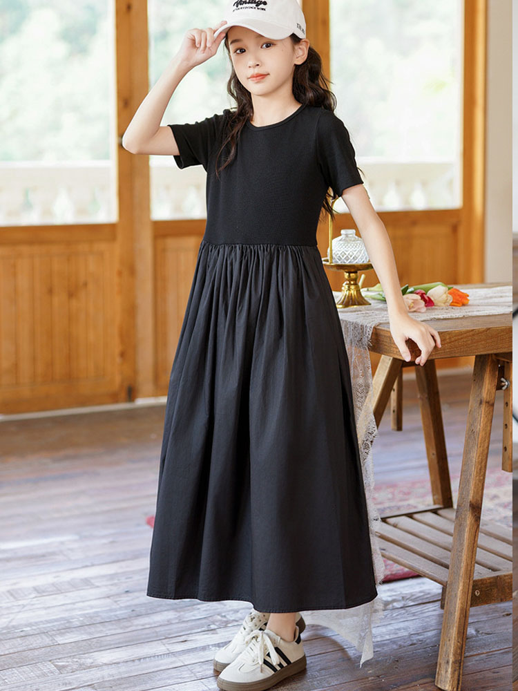 Maxi Long Dress For Little Gir - Summer Clothing Teen Girls incelemesi ve fiyatı