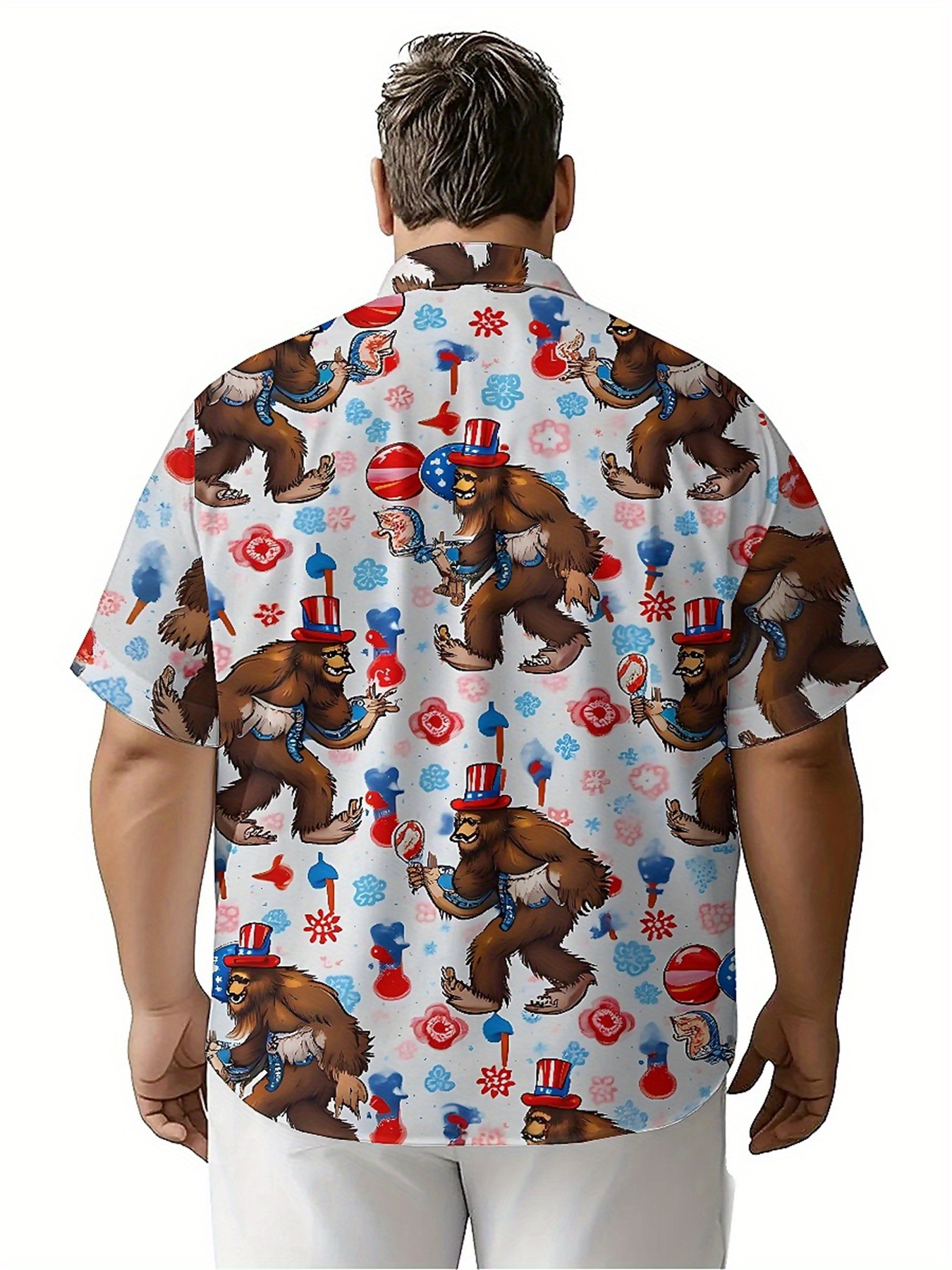 Men's Plus Size Hawaiian Shirt - Beach Shirt Hawaiian incelemesi ve fiyatı
