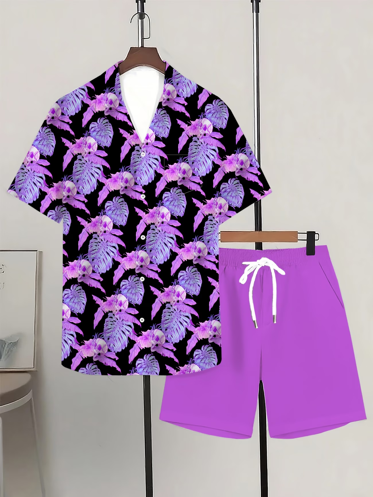 2026 New Men's 2 Piece Outfit  - Beach Shirt Hawaiian incelemesi ve fiyatı