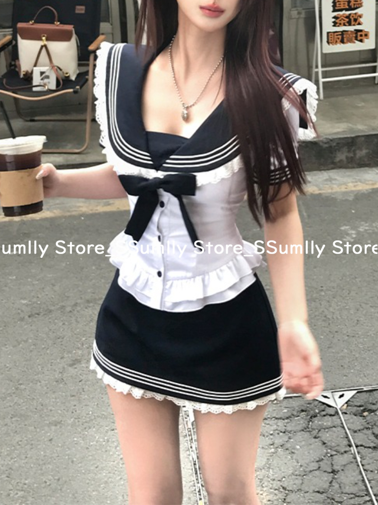 College Style Bow Sweet Two Pi - Summer Alt Clothing incelemesi ve fiyatı