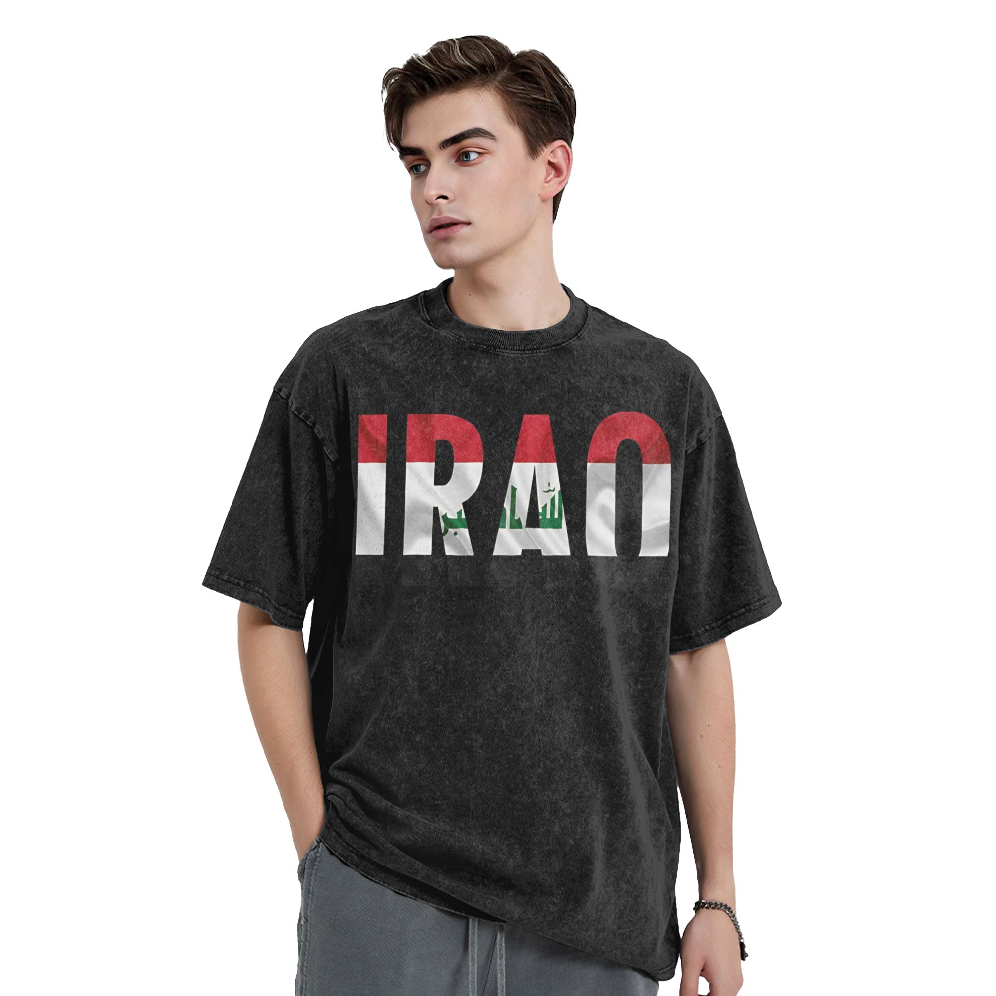 IRAQ Flag Name Stylish T-Shirt - Summer Clothing Name incelemesi ve fiyatı
