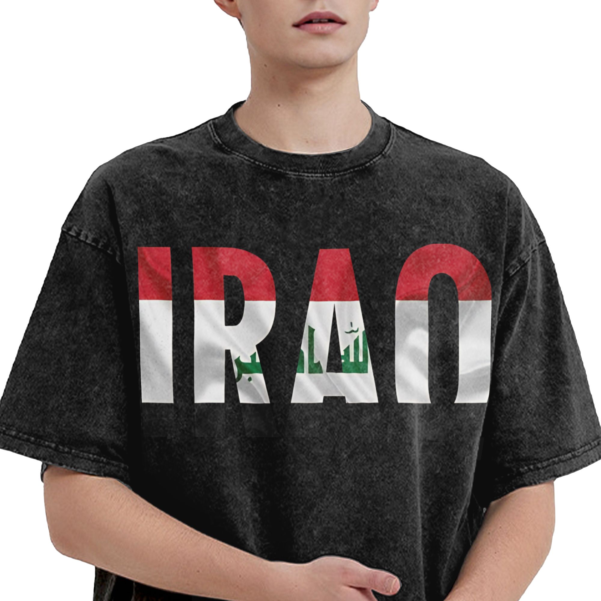 IRAQ Flag Name Stylish T-Shirt - Summer Clothing Name incelemesi ve fiyatı