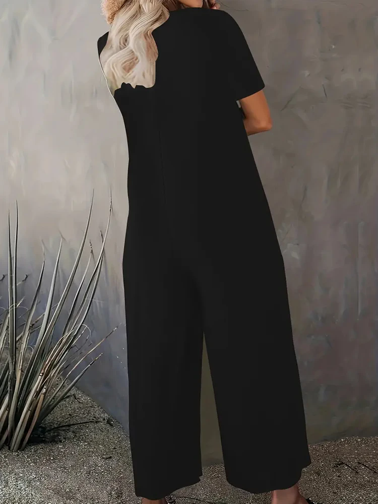 Summer Chic Solid Casual Pocke - Summer Clothing For 70 Year Old Woman incelemesi ve fiyatı