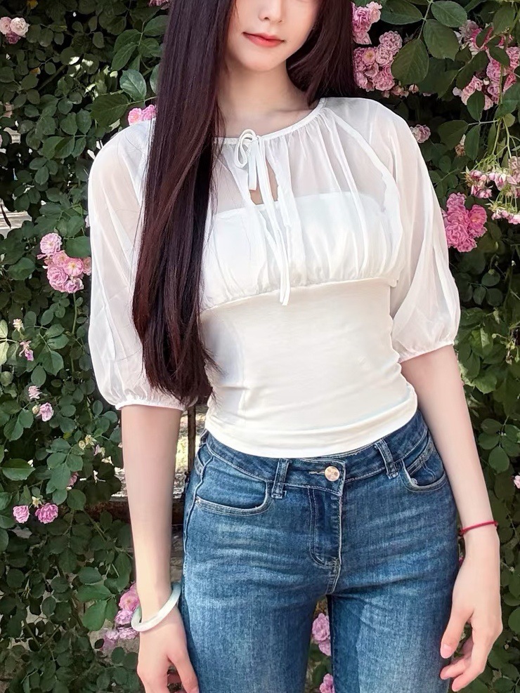 Mulberry Silk-Paneled Top with - Summer Clothing Usa incelemesi ve fiyatı