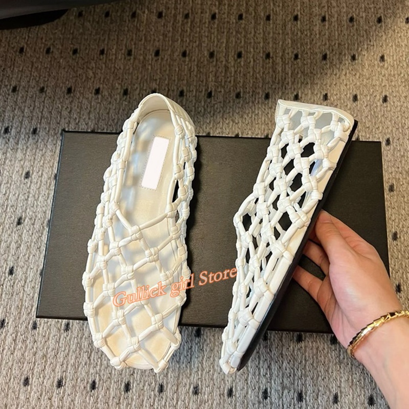French Woven Mesh Hollow flat  - Summer Clothing Ladies incelemesi ve fiyatı