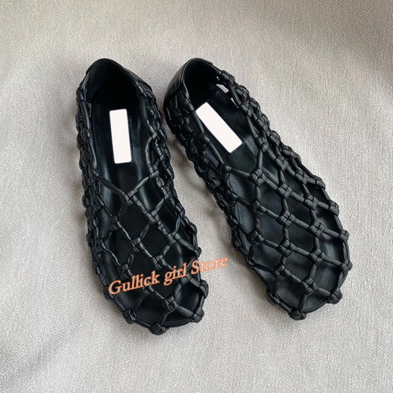 French Woven Mesh Hollow flat  - Summer Clothing Ladies incelemesi ve fiyatı