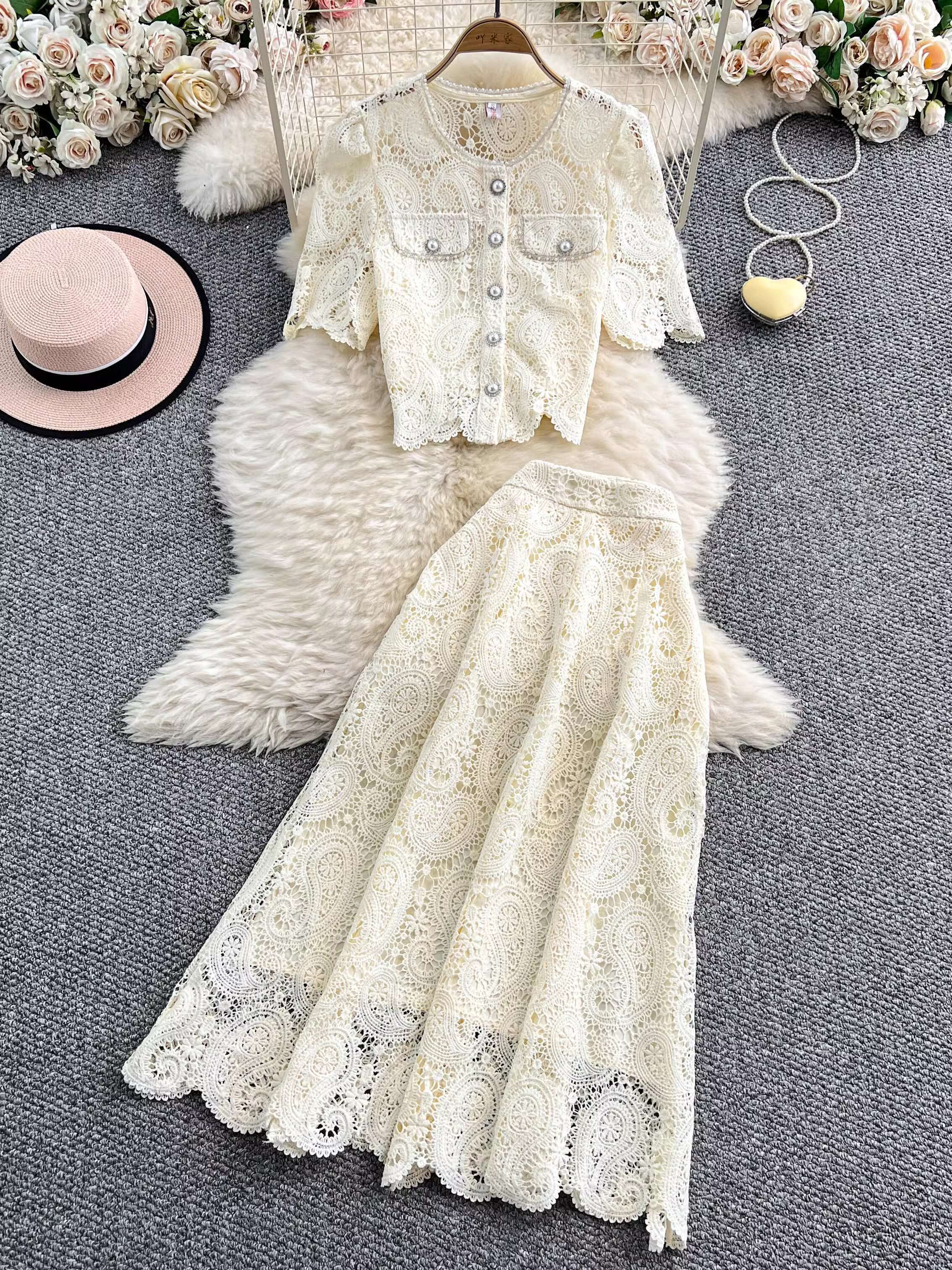 Elegant Pearl Long Dress Suits - Summer Clothing Women Sale incelemesi ve fiyatı